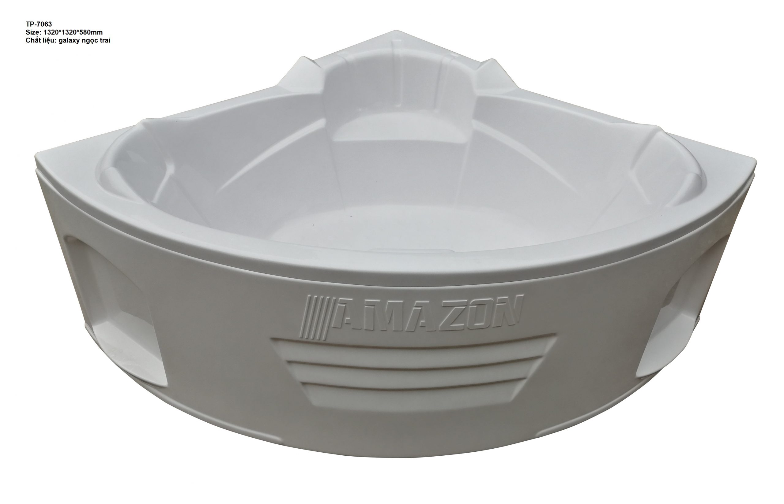 TP7063 - BỒN TẮM GÓC NGÂM CÓ CHỮ