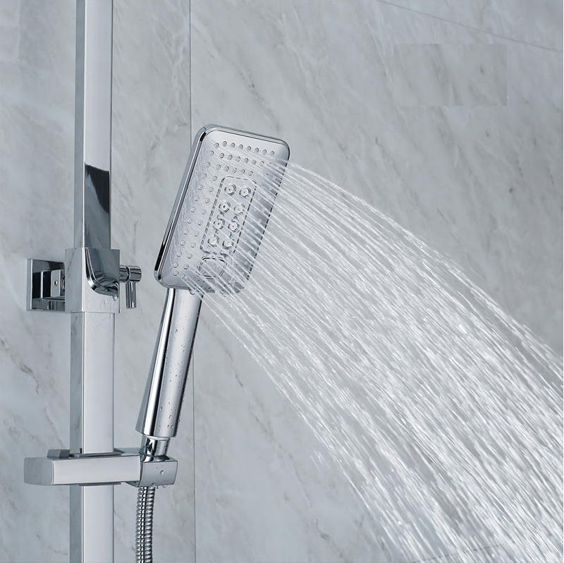 SC3321 - Sen cây nhiệt độ vuông đồng mạ crom bóng cao cấp