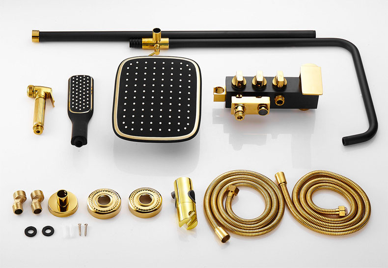 SC1986 - Sen cây nhiệt độ đen vàng 3 nút xoay cao cấp