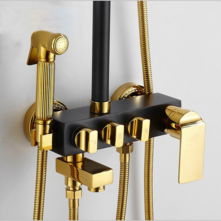 SC1986 - Sen cây nhiệt độ đen vàng 3 nút xoay cao cấp