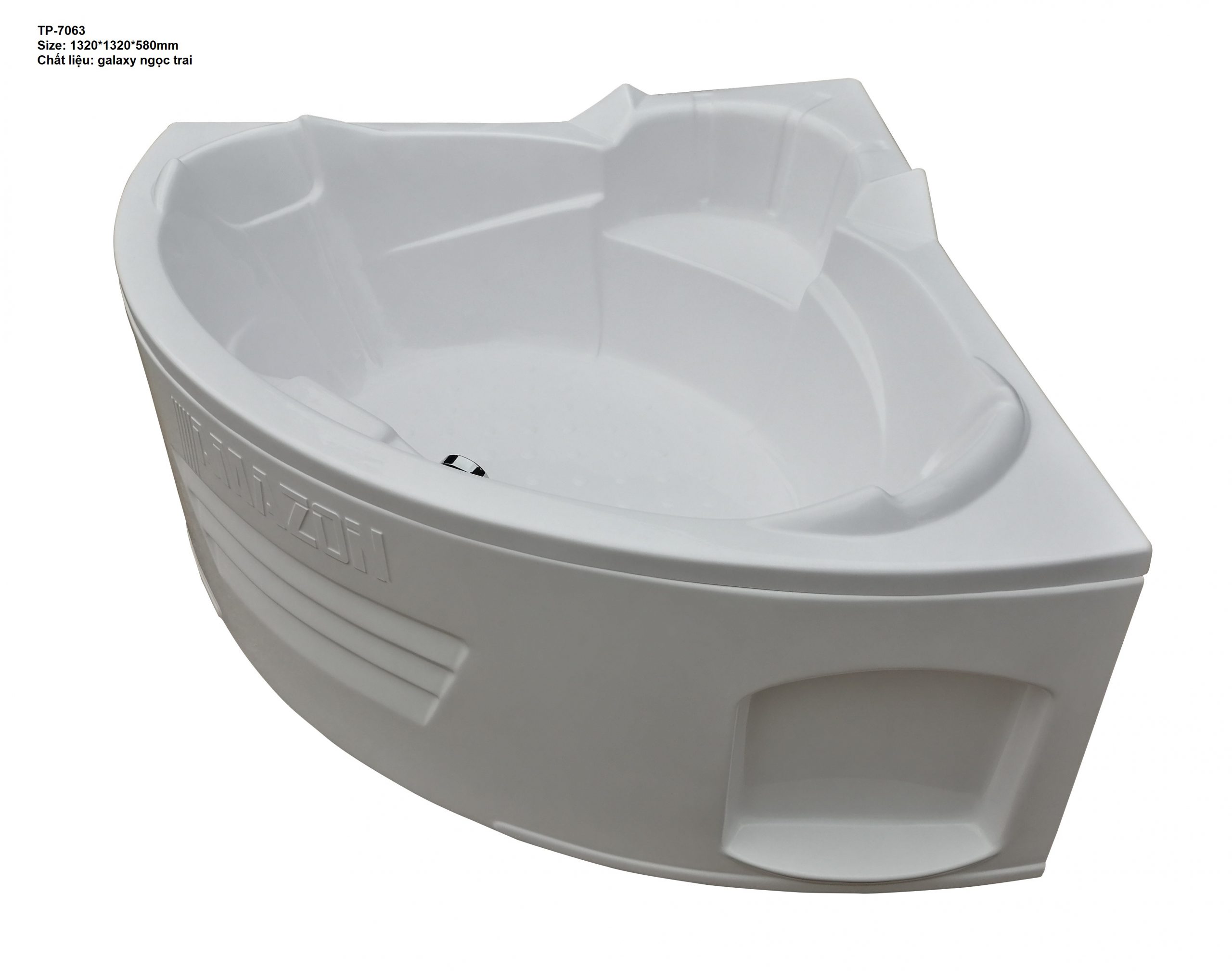 TP7063 - BỒN TẮM GÓC NGÂM CÓ CHỮ