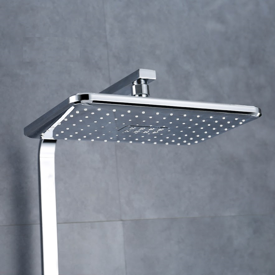 SC3321 - Sen cây nhiệt độ vuông đồng mạ crom bóng cao cấp