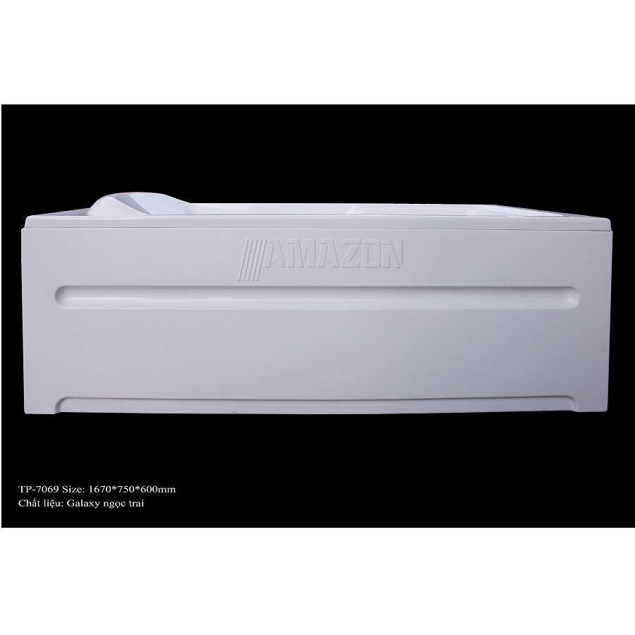 TP7069 - BỒN TẮM NGÂM HÌNH CHỮ NHẬT 3 MẶT YẾM CÓ CHỮ
