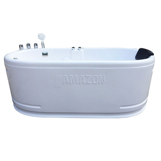 TP8008 - BỒN TẮM MASSAGER HÌNH ELIP 1 GỐI 3 MẶT YẾM