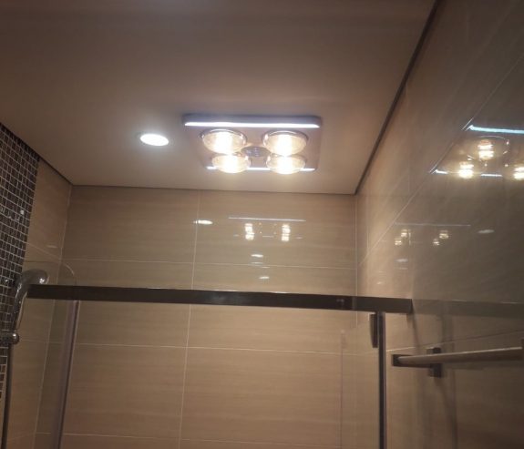 HE9 - Đèn sưởi nhà tắm âm trần có điều khiển, đèn led, báo nhiệt độ Heizen HE9