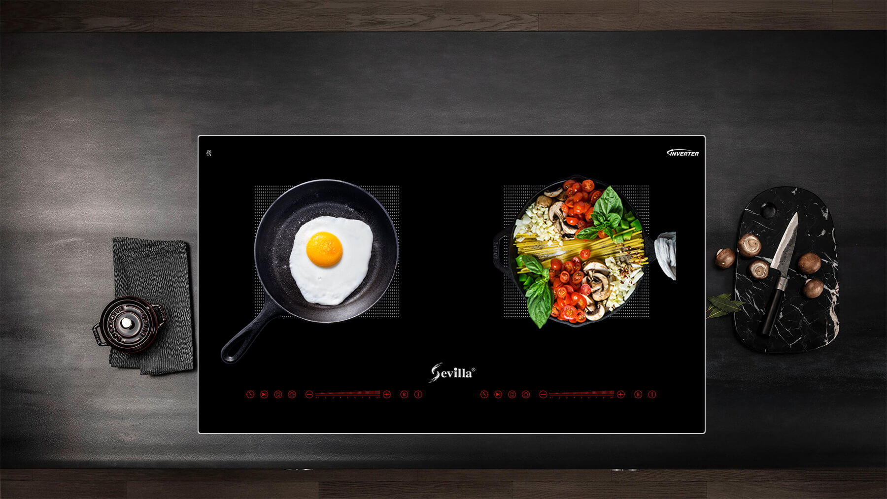 BẾP ĐIỆN TỪ ĐÔI SEVILLA - SVN13S