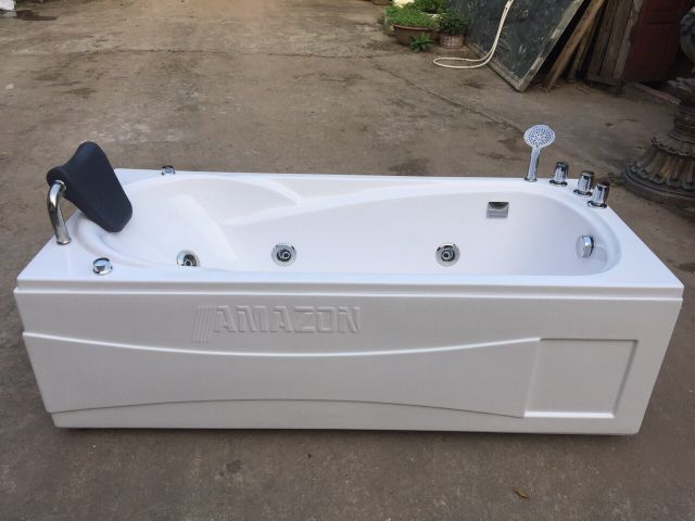 TP8002R - BỒN TẮM MASSAGER CHỮ NHẬT 1 GỐI YẾM PHẢI