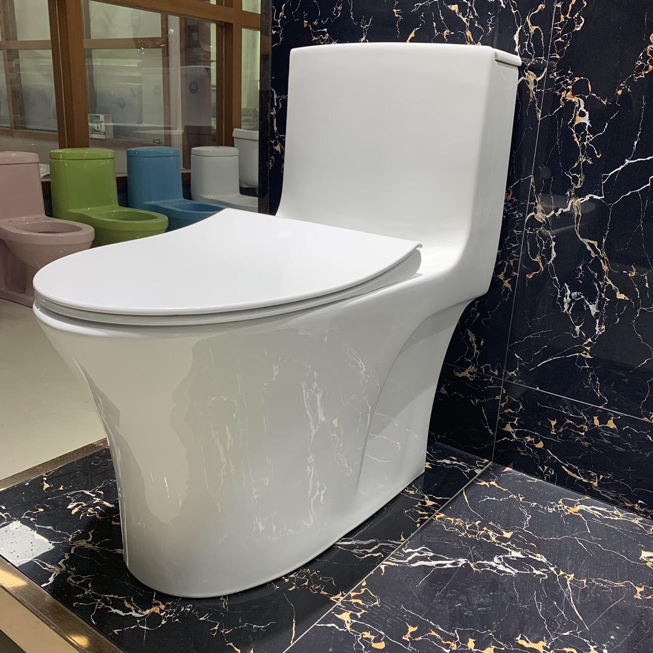 BỒN CẦU LIỀN KHỐI SỨ TRẮNG KA942