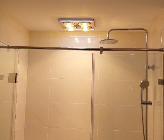 HE9 - Đèn sưởi nhà tắm âm trần có điều khiển, đèn led, báo nhiệt độ Heizen HE9