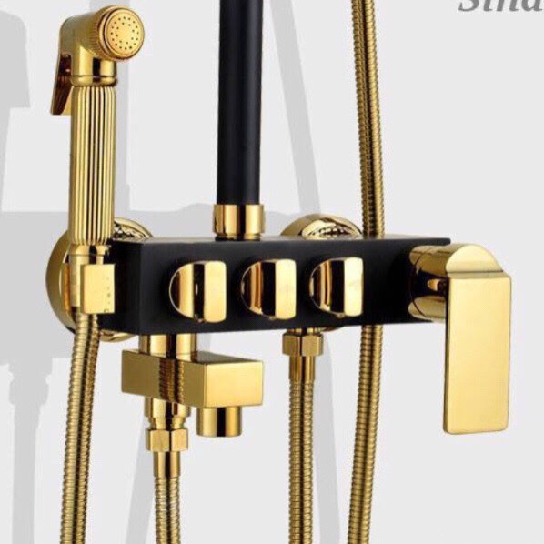 SC1986 - Sen cây nhiệt độ đen vàng 3 nút xoay cao cấp