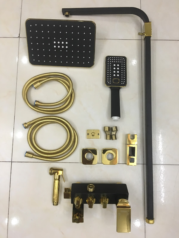 SC1988 - Sen cây nhiệt độ đen vàng 3 nút xoay cao cấp