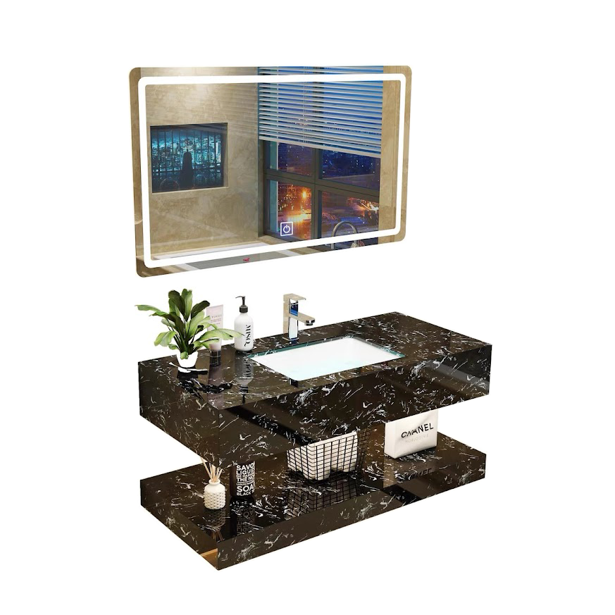 LX02 - Combo phòng tắm đen vàng cao cấp Luxury02