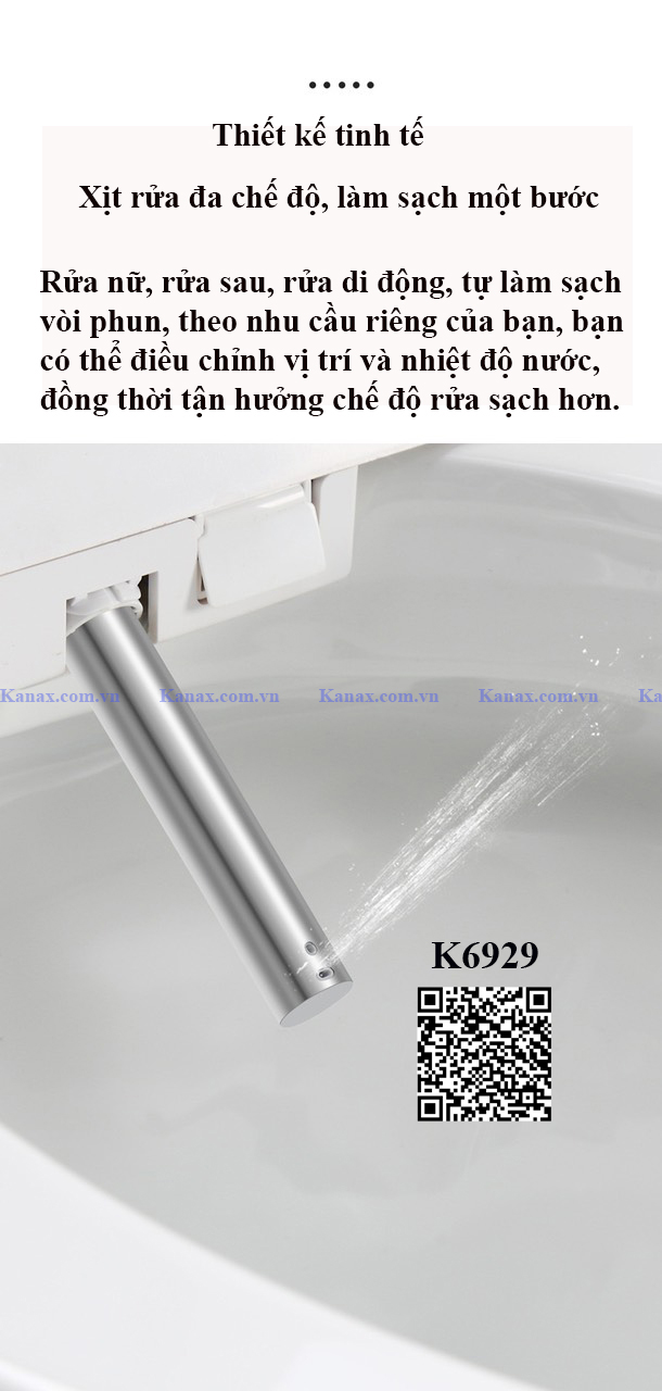 K6929 - Bồn cầu thông minh cao cấp full chức năng