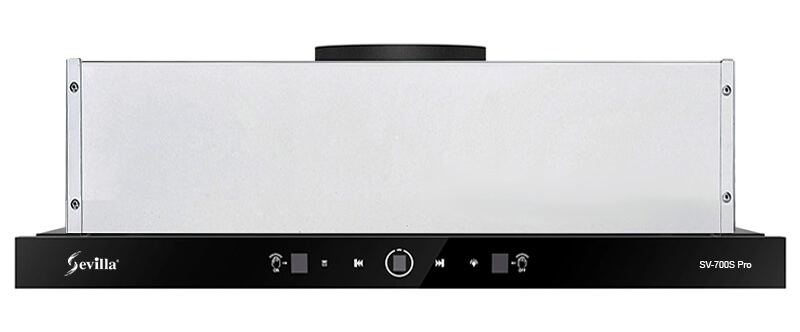 Máy hút khử cảm ứng cao cấp Sevilla SV700S PRO. Kích thước  700 x 500 x 220 mm (DxRxC)