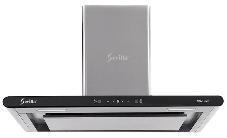 Máy hút khử mùi cảm ứng cao cấp Sevilla SV-TK70. Kích thước 700 x 360 x  (700-1040)mm (DxRxC)