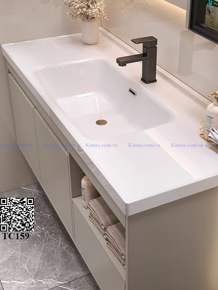 TC159 - Tủ chậu nhựa cao cấp. KT: 48x80cm