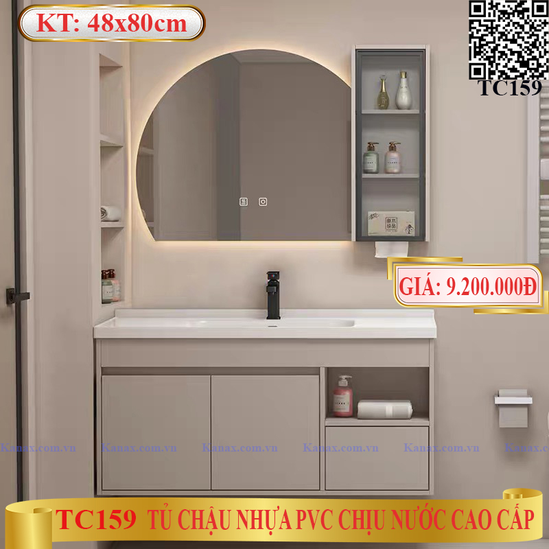 TC159 - Tủ chậu nhựa cao cấp. KT: 48x80cm