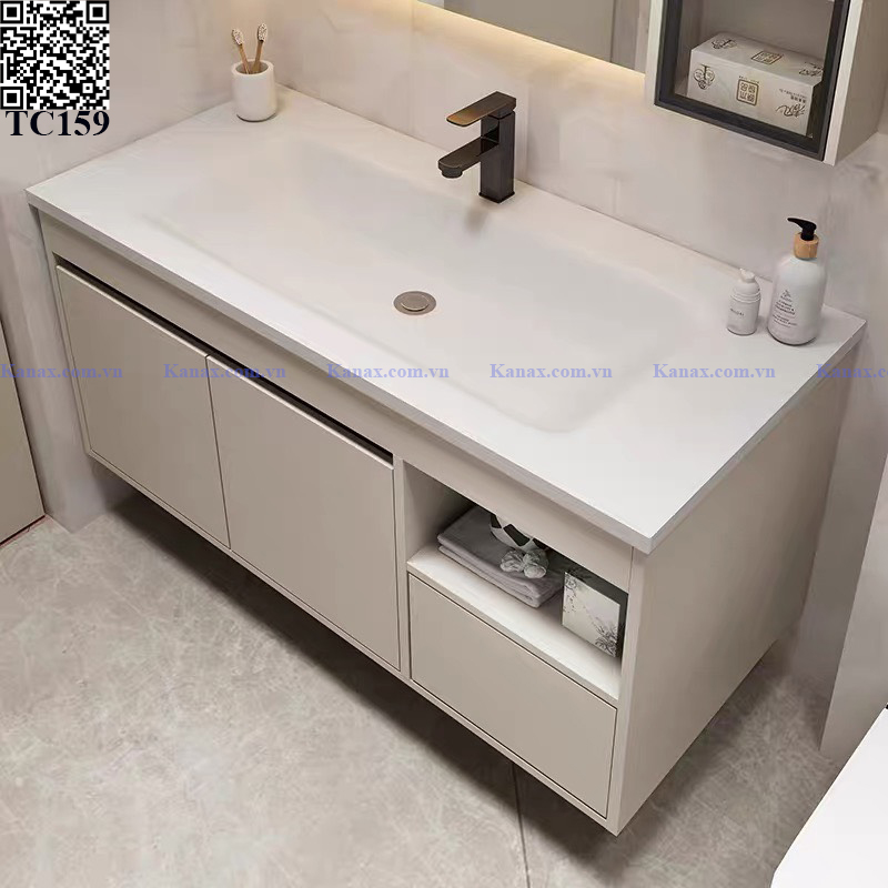 TC159 - Tủ chậu nhựa cao cấp. KT: 48x80cm