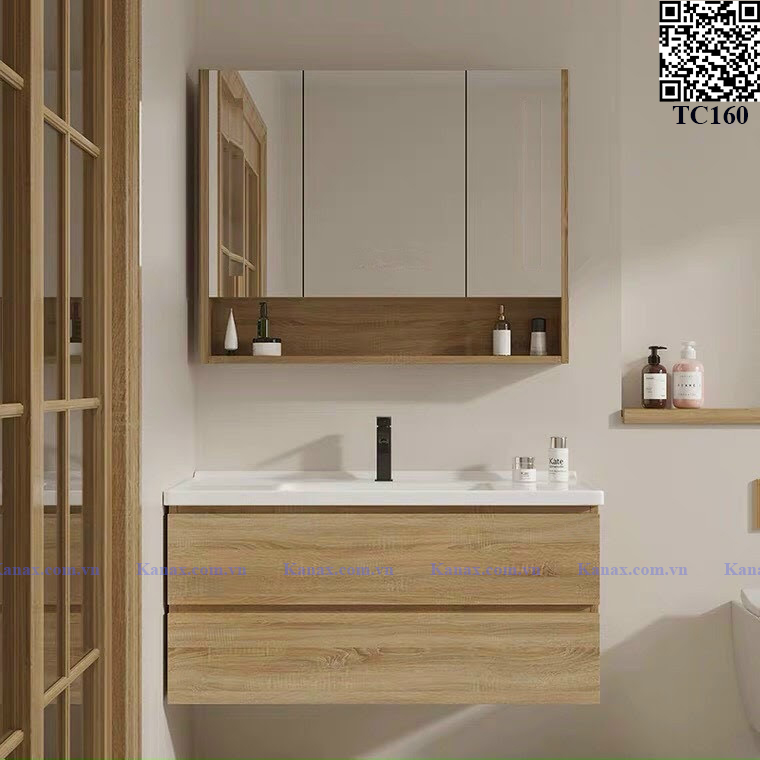 TC160 - Tủ chậu nhựa cao cấp. KT: 48x80cm