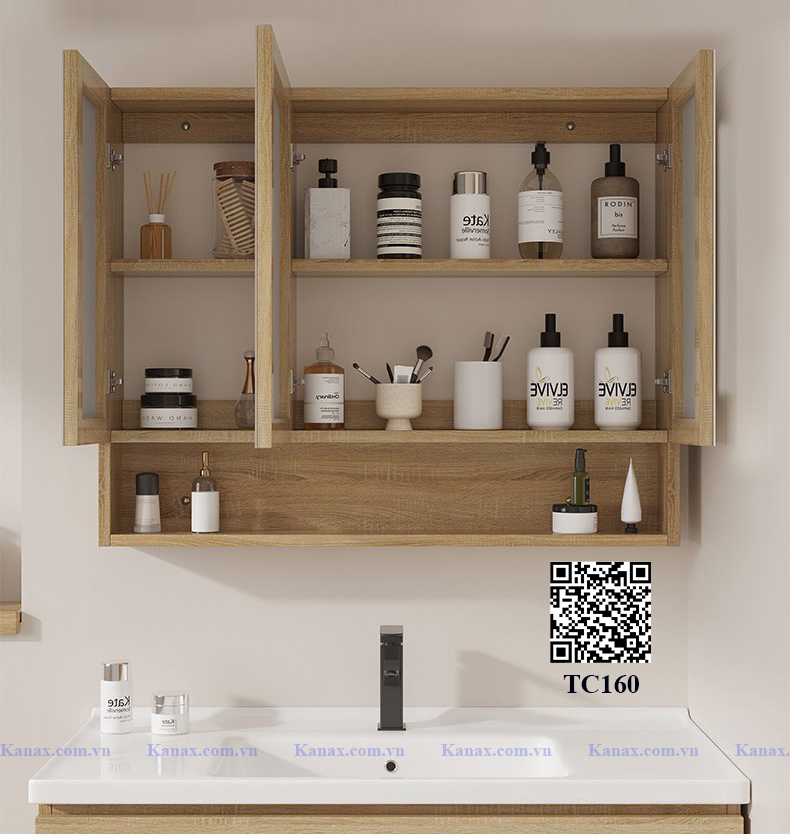 TC160 - Tủ chậu nhựa cao cấp. KT: 48x80cm