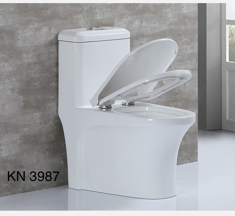 KA3987 - Bồn cầu liền khối nhỏ, sứ nung tráng men nano tuyết cao cấp