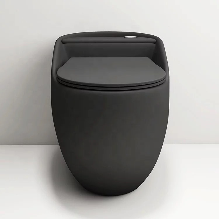 KA810 - Bồn cầu trứng đen cao cấp, men nano nung