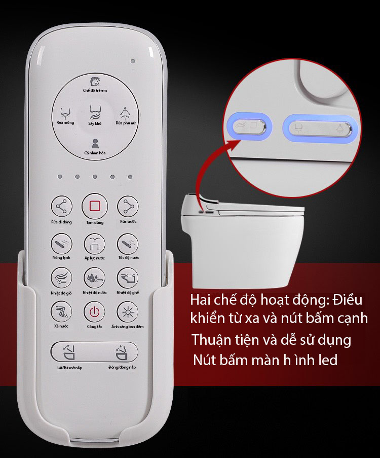 K6915 - Bồn cầu thông minh cao cấp full chức năng,  có két nước