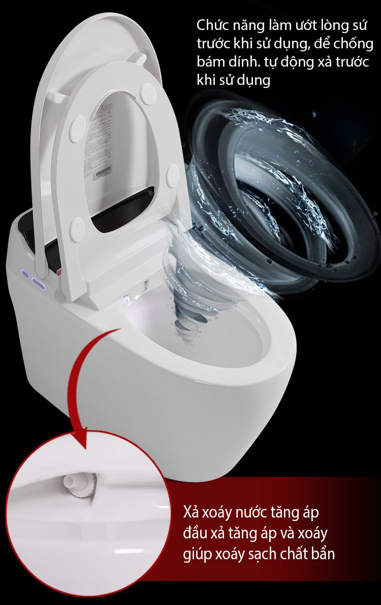 K6915 - Bồn cầu thông minh cao cấp full chức năng,  có két nước