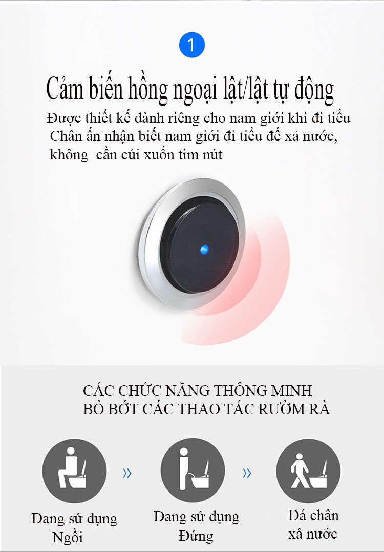 K6915 - Bồn cầu thông minh cao cấp full chức năng,  có két nước