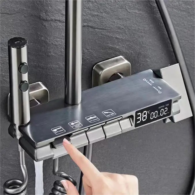 SC73 - Sen cây bàn phím ghi xám, màn hình hiển thị led