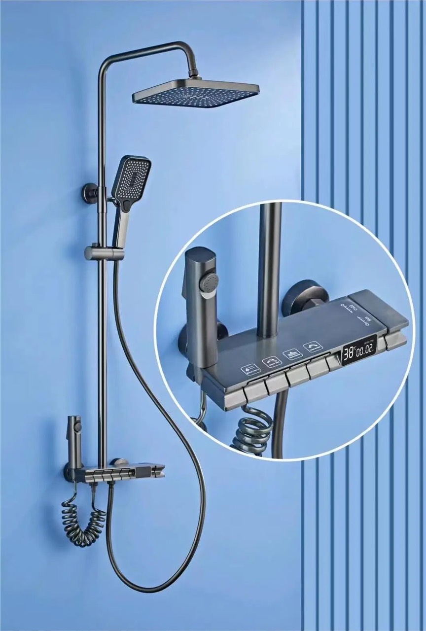 SC73 - Sen cây bàn phím ghi xám, màn hình hiển thị led