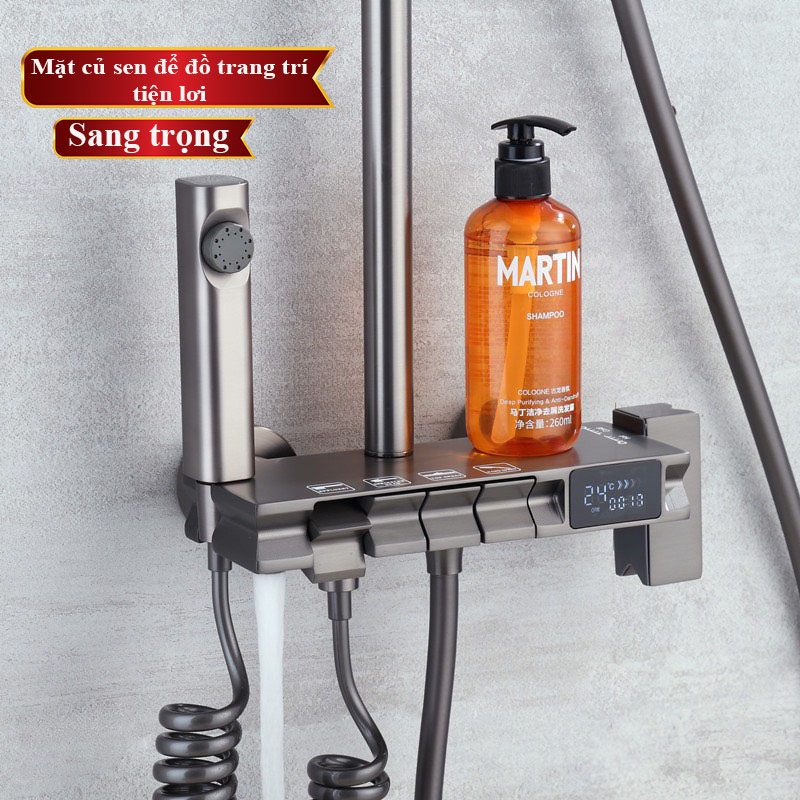 SC73 - Sen cây bàn phím ghi xám, màn hình hiển thị led