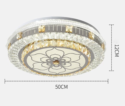 OT002 - Đèn chùm ốp trần cao cấp đường kính 50cm