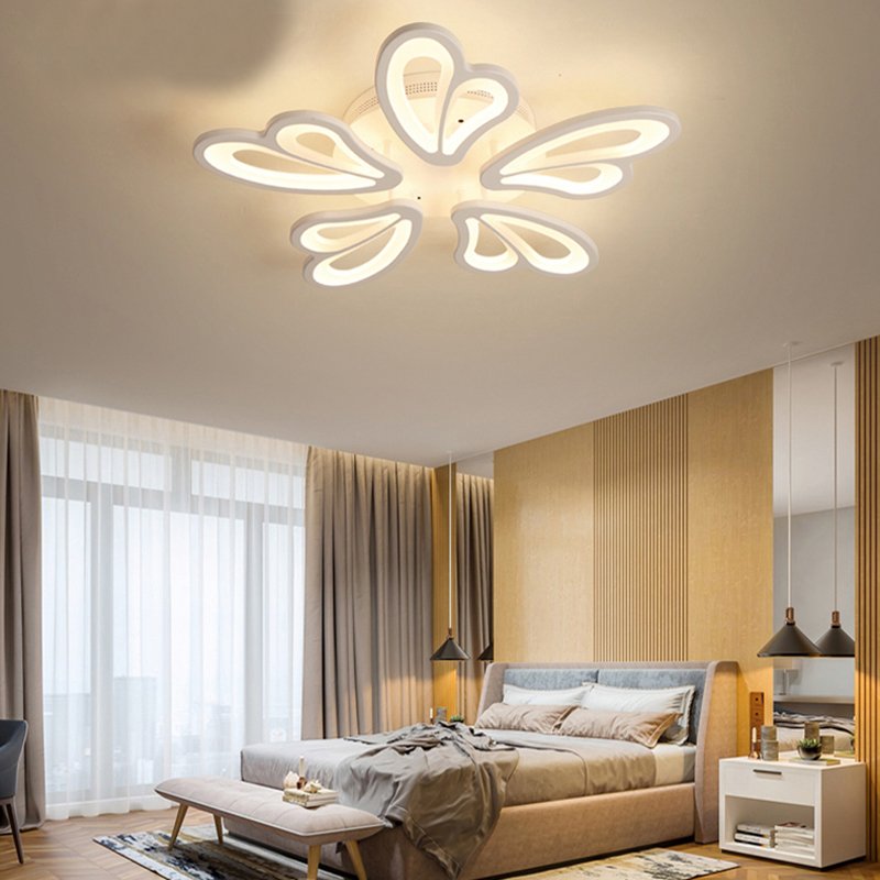 OT006 - 5 - Đèn pha lê ốp trần 5 cánh cao cấp đường kính 60cm
