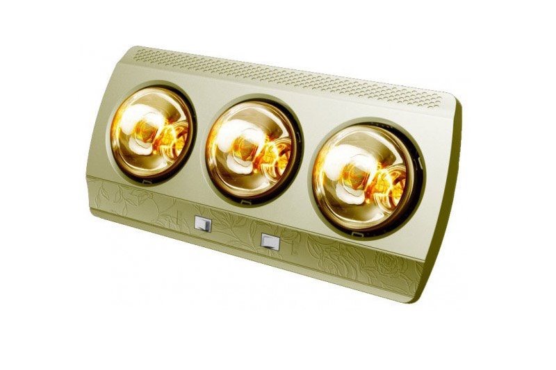 SK03T - Đèn sưởi treo tường nhà tắm 3 bóng thẳng cao cấp