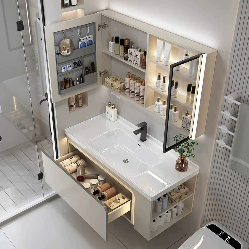 TC01K - Tủ chậu hàng đặt theo yêu cầu, có nhiều KT và màu sắc khác nhau, chất liệu nhựa PVC đặc chịu nước