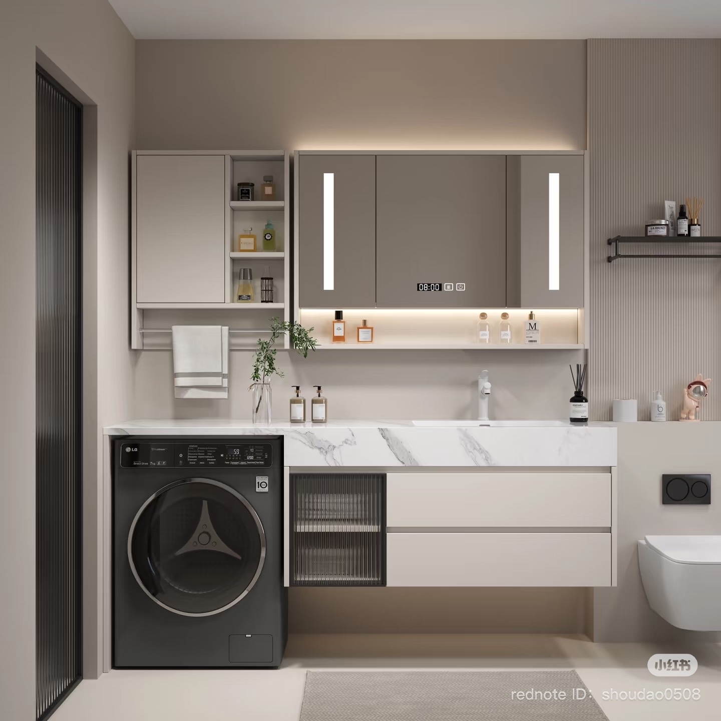 TC22K - Tủ chậu kết hợp máy giặt, nhựa PVC đặc chịu nước, hàng đặt theo yêu cầu, kích thước và màu sắc tùy chọn. LH để được giá tốt: 0975.296.975