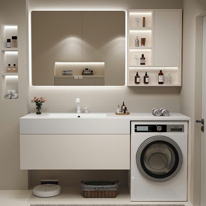 TC19K - Tủ chậu kết hợp máy giặt, nhựa PVC đặc chịu nước, hàng đặt theo yêu cầu, kích thước và màu sắc tùy chọn. LH để được giá tốt: 0975.296.975