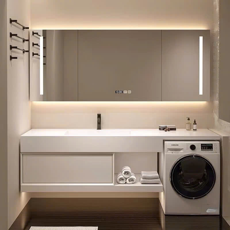 TC23K - Tủ chậu kết hợp máy giặt, nhựa PVC đặc chịu nước, hàng đặt theo yêu cầu, kích thước và màu sắc tùy chọn. LH để được giá tốt: 0975.296.975