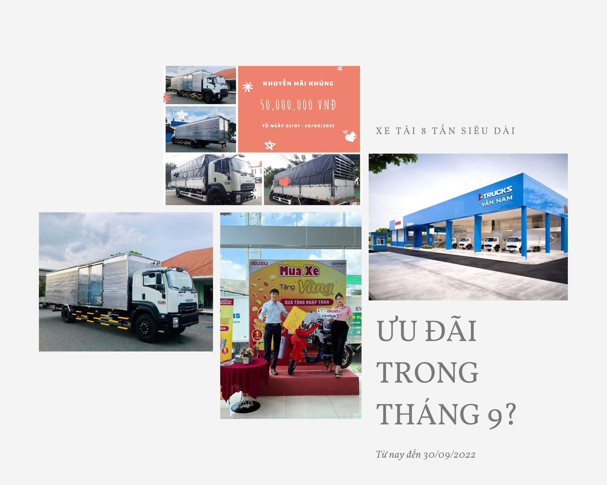 KHUYẾN MÃI KHỦNG 50 TRIỆU ĐỒNG 2 CHỈ VÀNG SJC TỪ NAY ĐẾN 30/09/2022 TẠI ISUZU VÂN NAM