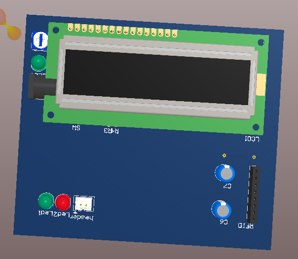 Khóa cửa bằng rfid + Pic16f877a + lcd1602 + servo