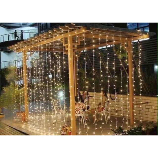 Đèn Led Mành Trang Trí 10 Sợi Vàng Ấm | linhkienfpt