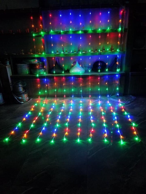 Đèn Led Mành Trang Trí 10 Sợi Vàng Ấm | linhkienfpt