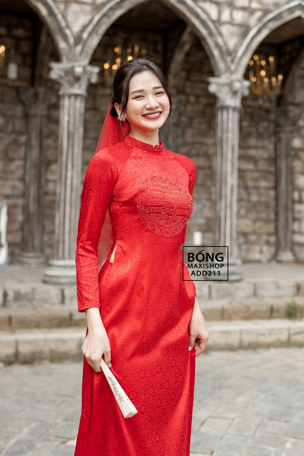 Áo cưới đuôi cá đỏ bẹc vai - L269 - Hien Vy Bridal | Áo cưới Hiên Vy | Cho  thuê áo cưới | Bán áo cưới