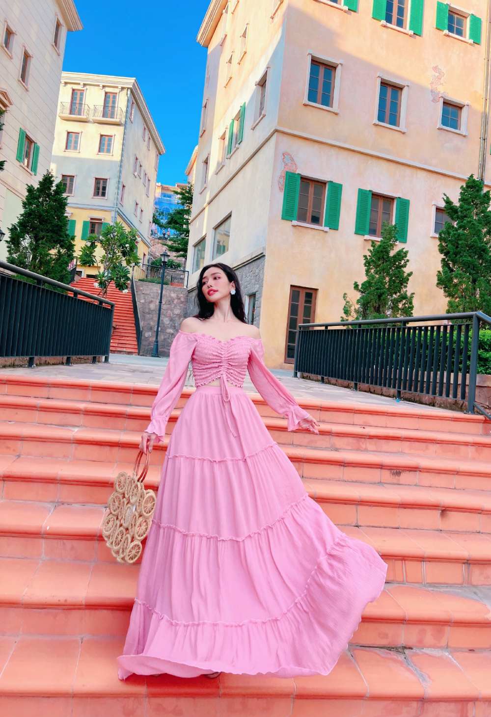 Váy cánh tiên hồng phấn Phương Nhi LOVELYN – Hizu Dress Up