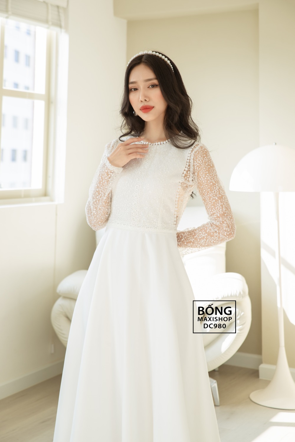 Váy cưới cổ điển kiểu Hàn quốc