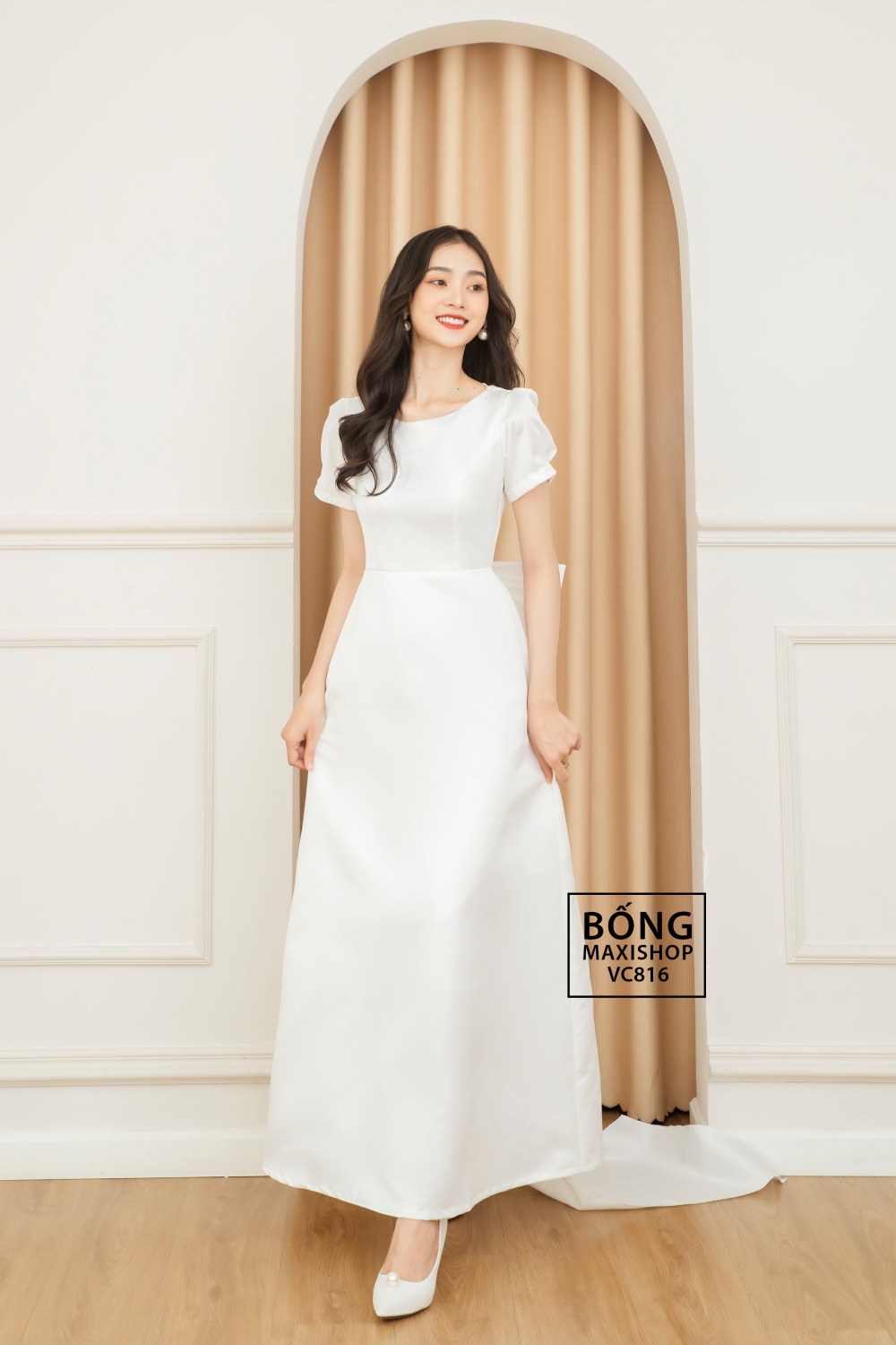 Váy cưới dáng chữ A Snowflake (19PA213) - Nicole Bridal