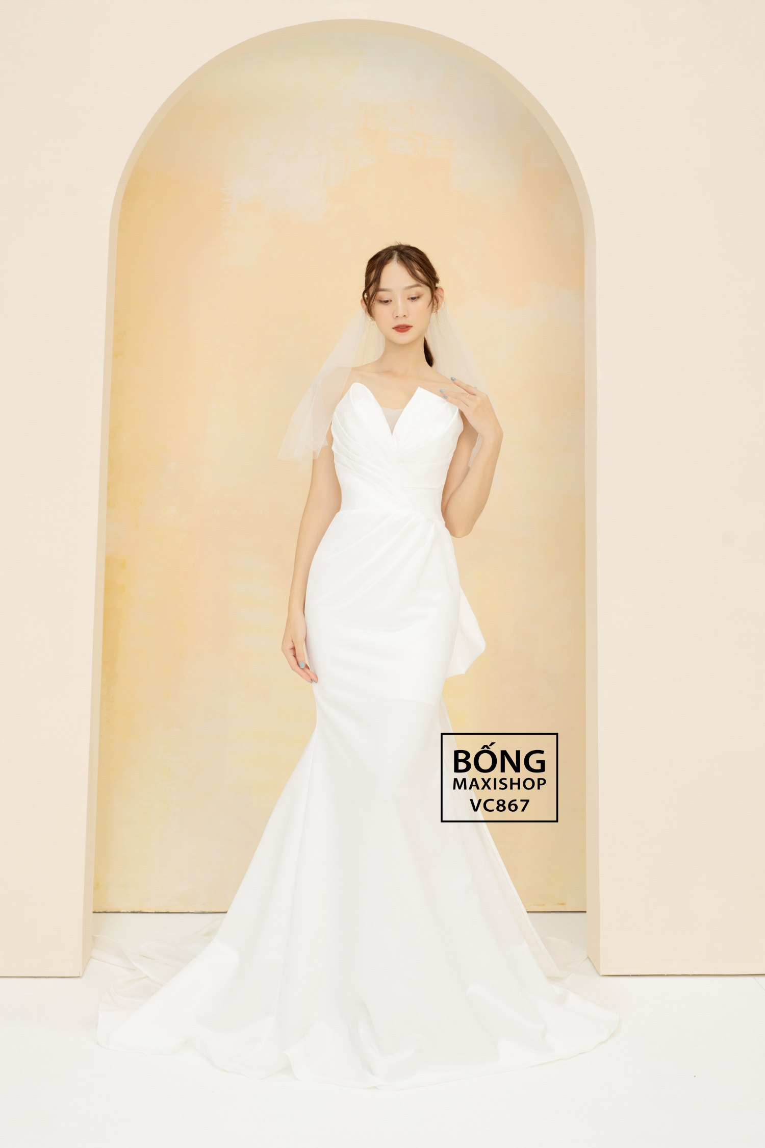 Váy cưới đuôi cá kèm tùng giả 2 trong 1 mê ly - PHƯƠNG's bridal