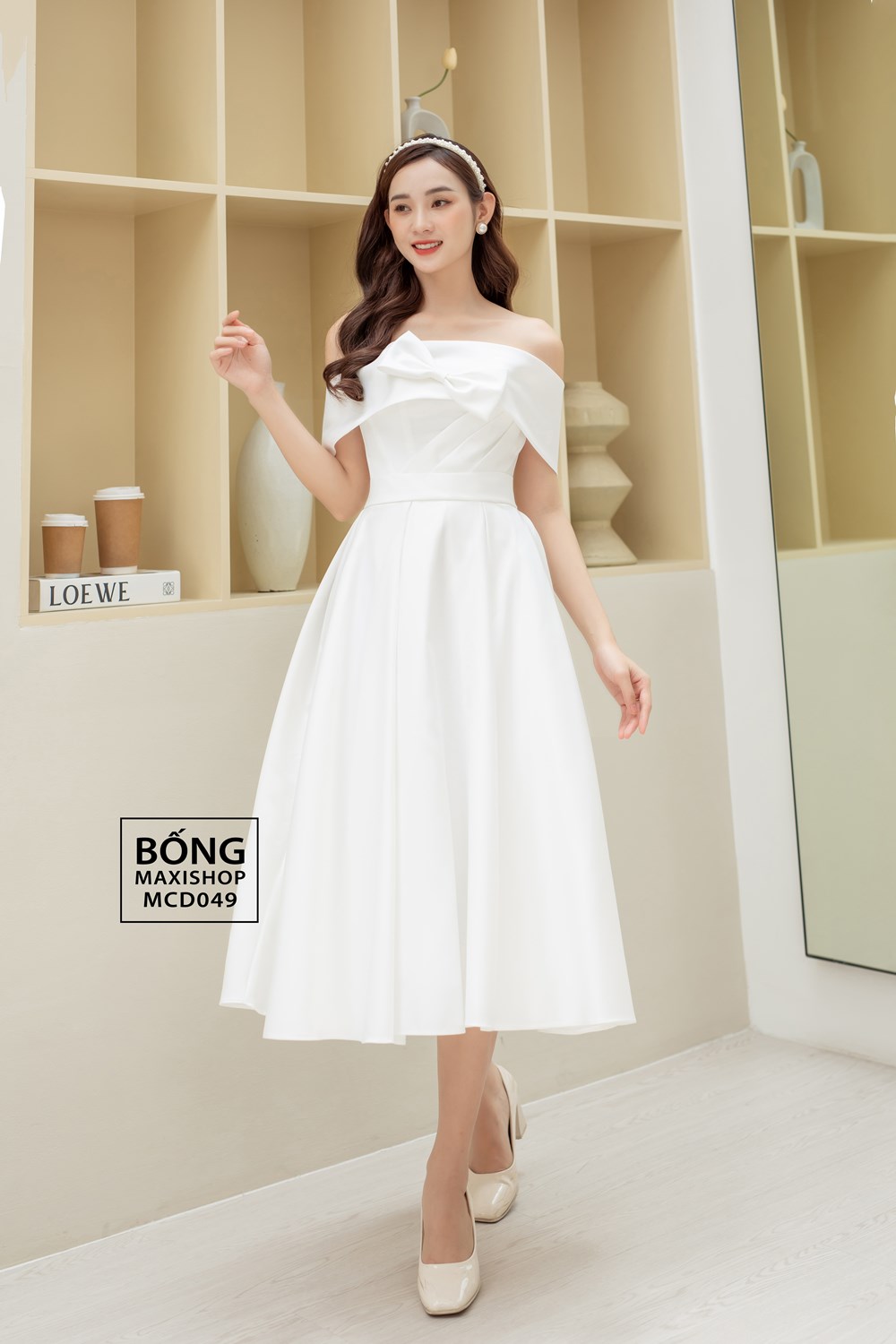 Đầm body vai ngang thiết kế xẻ đùi sang trọng như Ngọc Trinh - DN285 -  AloraShop21