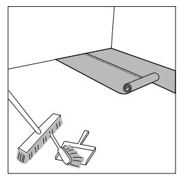 Vệ sinh nền và trải xốp lót